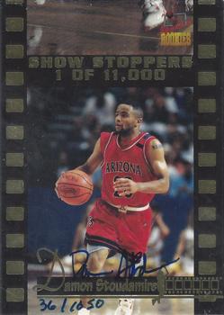 1995 Signature Rookies Draft Day - Show Stoppers Signatures #D3 Damon Stoudamire Front