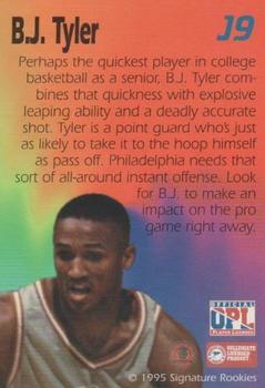 1995 Signature Rookies Kro-Max - Jumbos #J9 B.J. Tyler Back