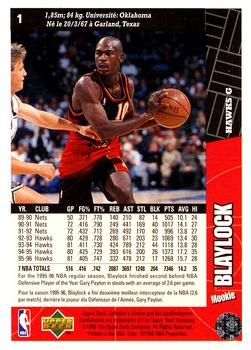 1996-97 Collector's Choice French #1 Mookie Blaylock  Back