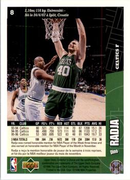 1996-97 Collector's Choice French #8 Dino Radja  Back