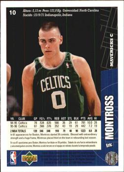 1996-97 Collector's Choice Spanish #10 Eric Montross  Back