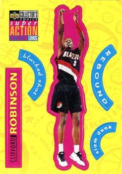 1996-97 Collector's Choice German - Super Action Stick 'Ums #S22 Clifford Robinson  Front
