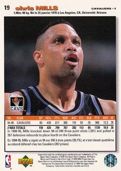 1995-96 Collector's Choice French II #19 Chris Mills Back