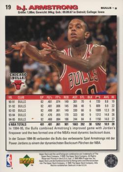 1995-96 Collector's Choice German I #19 B.J. Armstrong Back