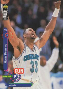 1995-96 Collector's Choice German I #168 Alonzo Mourning Front