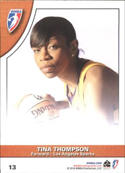 2010 Rittenhouse WNBA #13 Candace Parker / Tina Thompson Back