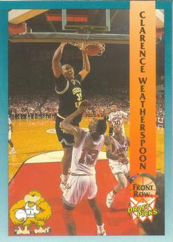 1992 Front Row Draft Picks #71 Clarence Weatherspoon Front