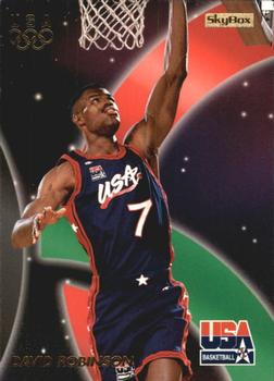 1996 SkyBox USA #28 David Robinson Front