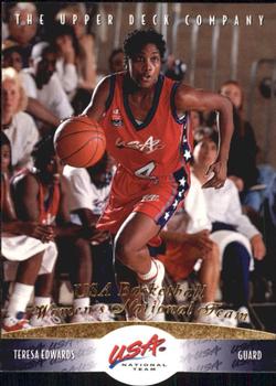 1996 Upper Deck USA #63 Teresa Edwards Front