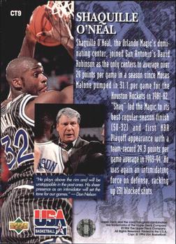 1994 Upper Deck USA - Don Nelson's Chalk Talk #CT9 Shaquille O'Neal Back