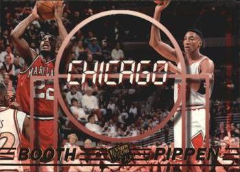 1997 Press Pass Double Threat #43 Keith Booth / Scottie Pippen Front