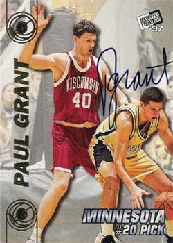 1997 Press Pass Double Threat - Autographs #NNO Paul Grant Front