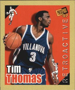 1997 Press Pass Double Threat - Retroactive #7 Tim Thomas Front