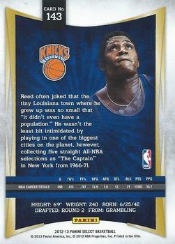 2012-13 Panini Select #143 Willis Reed Back