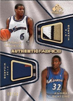 2007-08 SP Game Used - Authentic Fabrics Dual Patch #AFD-DB Antonio Daniels / Andray Blatche Front