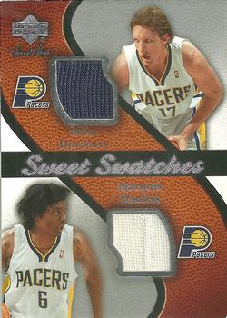 2007-08 Upper Deck Sweet Shot - Sweet Swatches Dual #SW-DD Mike Dunleavy Jr. / Marquis Daniels Front