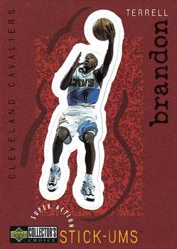 1997-98 Collector's Choice European - Super Action Stick 'Ums #S5 Terrell Brandon Front