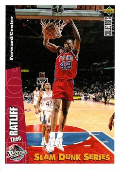 1996 Upper Deck Slam Dunk Series #11 Theo Ratliff Front