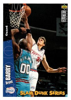 1996 Upper Deck Slam Dunk Series #14 Brent Barry Front