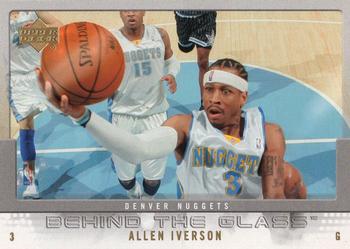 2007-08 Upper Deck - Behind the Glass #BG-AI Allen Iverson Front