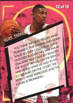 1996-97 Fleer European - Rookie Rewind #12 Kurt Thomas Back