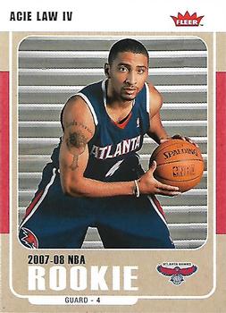 2007-08 Fleer #220 Acie Law IV Front