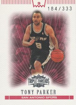 2007-08 Topps Triple Threads #69 Tony Parker Front