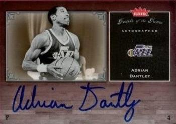 2005-06 Fleer Greats of the Game - Autographs #GG-AD Adrian Dantley Front