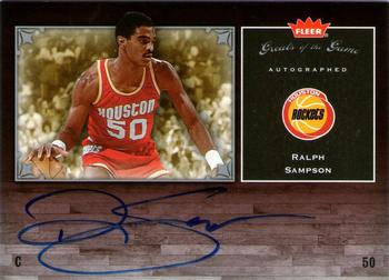 2005-06 Fleer Greats of the Game - Autographs #GG-RS Ralph Sampson Front