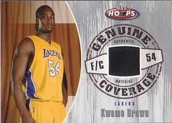 2005-06 Hoops - Genuine Coverage #GC-KB Kwame Brown Front