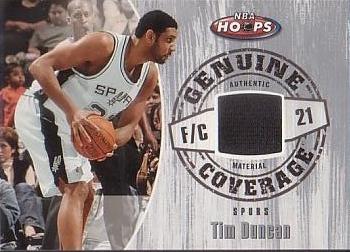 2005-06 Hoops - Genuine Coverage #GC-TD Tim Duncan Front