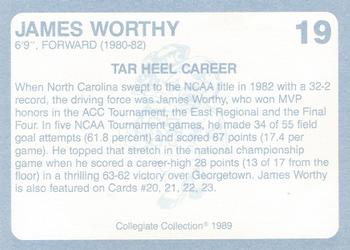 1989 Collegiate Collection North Carolina's Finest #19 James Worthy Back