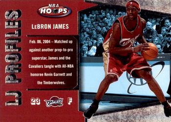 2005-06 Hoops - LJ Profiles #LBJ-22 LeBron James Front