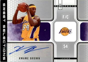 2006-07 Fleer Hot Prospects - Sweet Selections Autographs #SSA-KB Kwame Brown Front