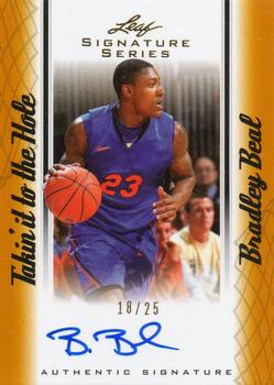 2012-13 Leaf Signature Series - Takin' it to the Hole Gold #TH-BB1 Bradley Beal Front