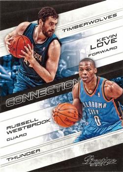 2012-13 Panini Prestige - Connections #3 Russell Westbrook / Kevin Love Front