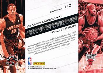 2012-13 Panini Prestige - Connections #10 DeMar DeRozan / Taj Gibson Back