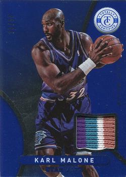 2012-13 Panini Totally Certified - Totally Blue Memorabilia Prime #28 Karl Malone Front