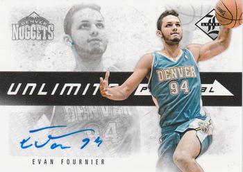 2012-13 Panini Limited - Unlimited Potential Signatures #36 Evan Fournier Front
