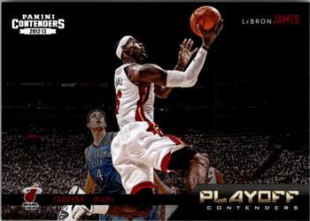 2012-13 Panini Contenders - Playoff Contenders #4 LeBron James Front