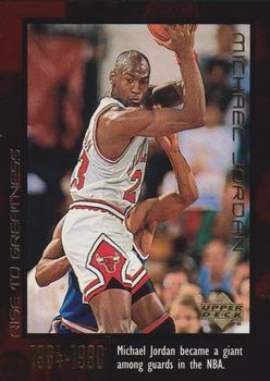 1999 Upper Deck Michael Jordan Career Collection #20 Michael Jordan Front