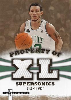 2007-08 Fleer Hot Prospects - Property of... #PO-DW Delonte West Front