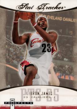 2007-08 Fleer Hot Prospects - Stat Tracker #ST-23 LeBron James Front