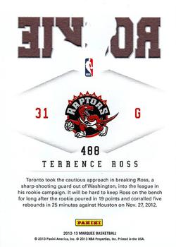 2012-13 Panini Marquee #488 Terrence Ross Back