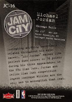 2007-08 Ultra - Jam City #JC-16 Michael Jordan Back
