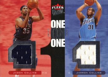 2007-08 Ultra - One on One Jersey #OO-CC Jason Collins / Jarron Collins Front