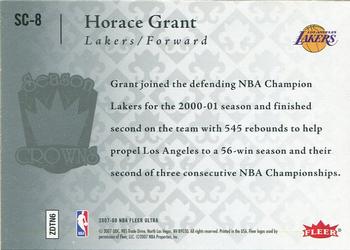 2007-08 Ultra - Season Crowns #SC-8 Horace Grant Back