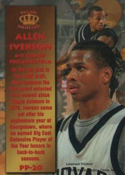 1996 Pacific Power - Silver #PP-20 Allen Iverson Back