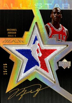 2007-08 UD Black - All-Star Autographs Gold #ASAU-MJ Michael Jordan Front