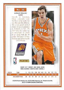 2012-13 Panini Crusade #36 Goran Dragic Back